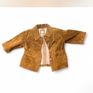 Kids Brown Suede Jacket